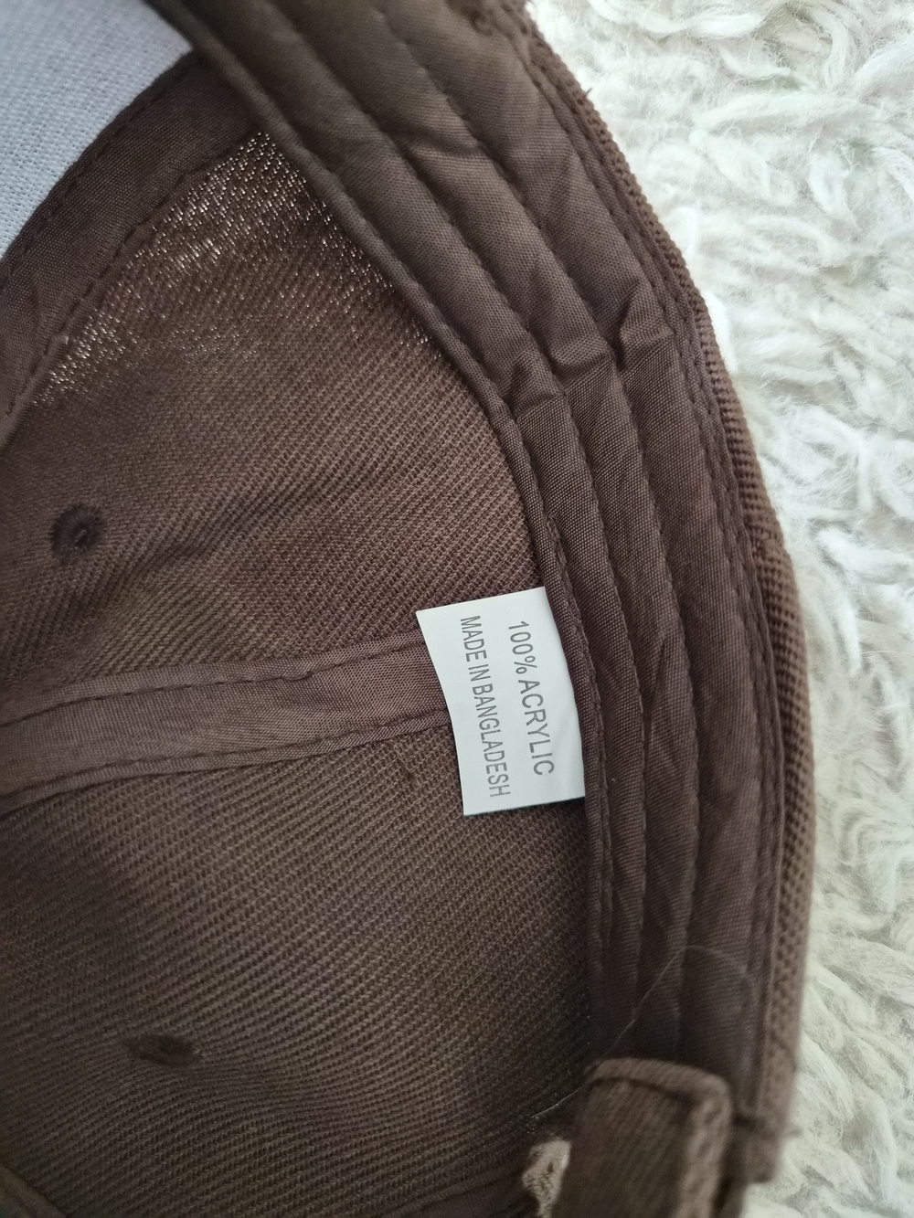 Minimalist Chocolate Brown Blank Baseball Cap Hat - Picture 9 of 11